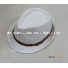 Sombrero de copa de moda blanco barato